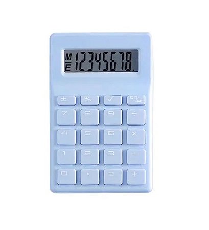 CALCULADORA 8DIG CANDY COLOR VX812 UN AZUL CLARO