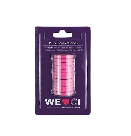 DISCOS + ELASTICO SUPER PINK - G