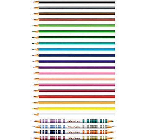 ECOLAPIS DE COR REGULAR 20 + 4 BICOLORES FSC*  7891360590057