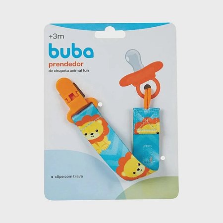 PRENDEDOR DE CHUPETA ANIMAL FUN LEAO
