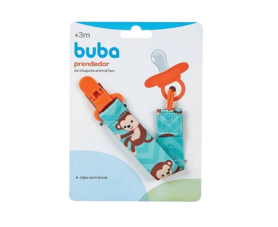 PRENDEDOR DE CHUPETA ANIMAL FUN MACACO