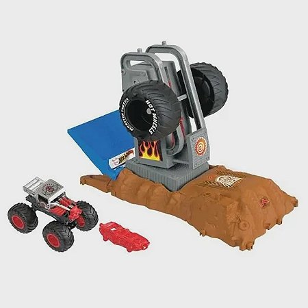 HNB87 HOT WHEELS MONSTER TRUCKS  PISTA ARENA DE DEMOLICAO DESAFIOS