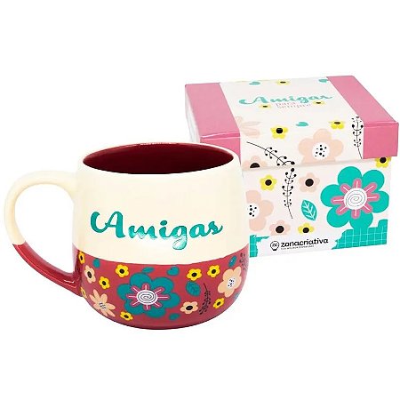 CANECA MAGGIE 400ML AMIGA PARA SEMPRE  EAN :7908623020074