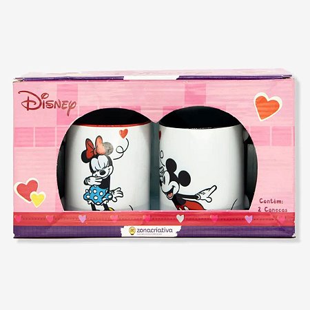 KIT C/ 2 CANECAS POP 350ML MICKEY FRIENDS  EAN :7908623021798