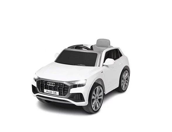 CARRO ELETRICO AUDI Q8 - 12V (BRANCO) (P10) (P55)
