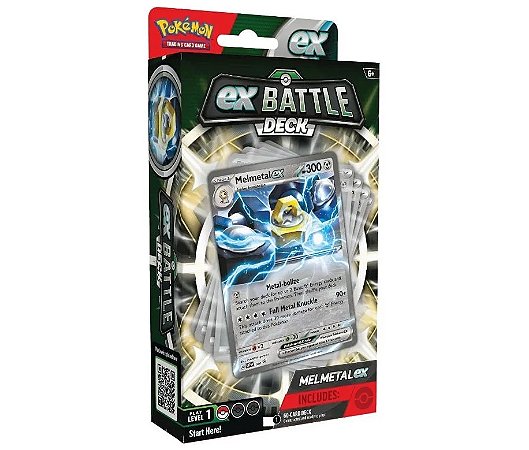 JGS BRINQ CARTON-POKEMON - DECK DE BATALHA EX - MELMETAL E HOUNDOOM