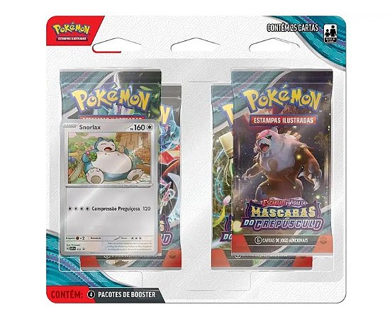 JGS BRINQ CARTON - POKEMON EV6 - BLISTER QUADRUPLO - MASCARAS DO CREPUSCULO - CERTIFICADO FSC