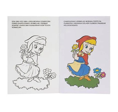 LER E COLORIR CONTOS CLASSICOS: CHAPEUZINHO VERMELHO