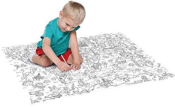 LIVRO-TAPETE PARA COLORIR: MUNDO