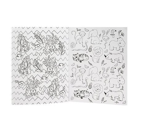 COLORIR E DEMAIS! ADORAVEIS ANIMAIS DA SELVA