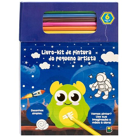 KIT DE PINTURA DO PEQUENO ARTISTA: AZUL