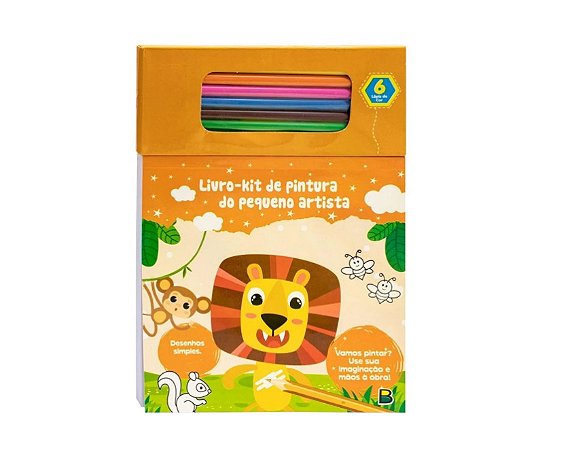 KIT DE PINTURA DO PEQUENO ARTISTA: LARANJA