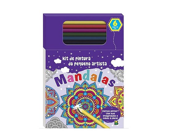 KIT DE PINTURA DO PEQUENO ARTISTA: MANDALAS