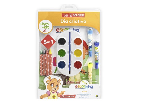 LIVRO-KIT LER & COLORIR: ESCOLINHA