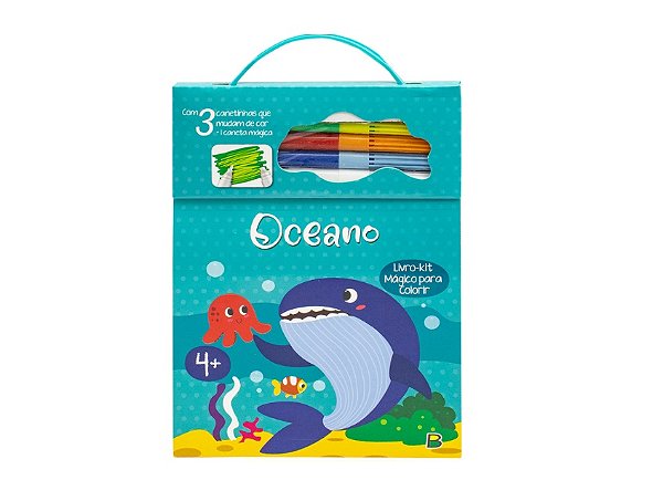 LIVRO-KIT MAGICO PARA COLORIR: OCEANO