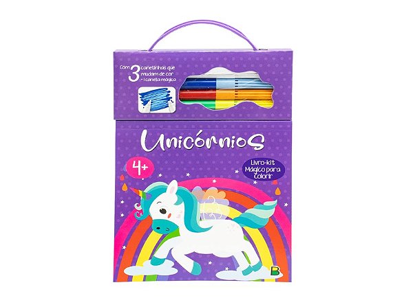 LIVRO - KIT MAGICO PARA COLORIR: UNICORNIOS