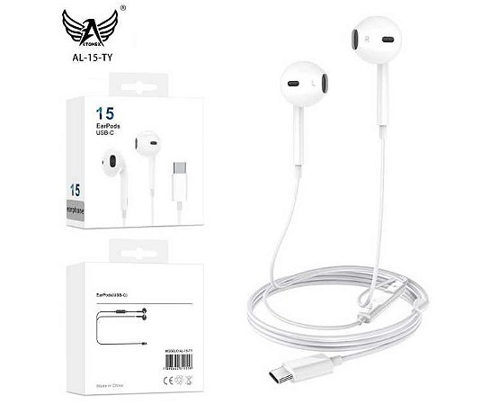 FONE DE OUVIDO TYPE C ALTOMEX MOD.AL-15-TY