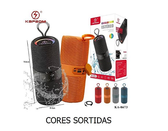 CAIXA DE SOM BLUETOOTH KAPBOM MOD.KA-8673