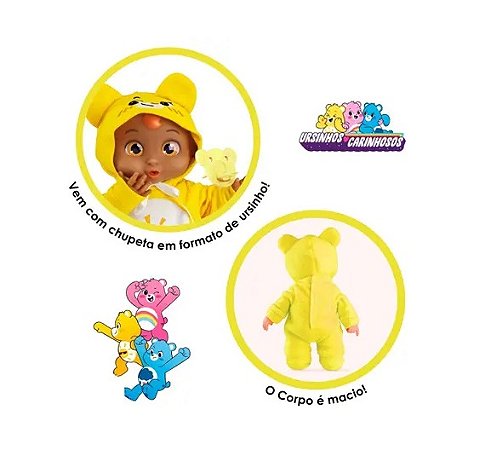 ROMA - KILTY KIDS URSINHOS CARINHOSOS AMARELO BRINQ. BONECA VINIL
