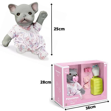 ROMA - FILHOTINHOS - BEBE PET- MALINHA BRINQ. PLAST./VINIL