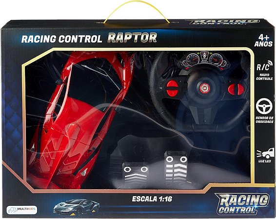 116 RACING CONTROL RAPTOR VERMELHO