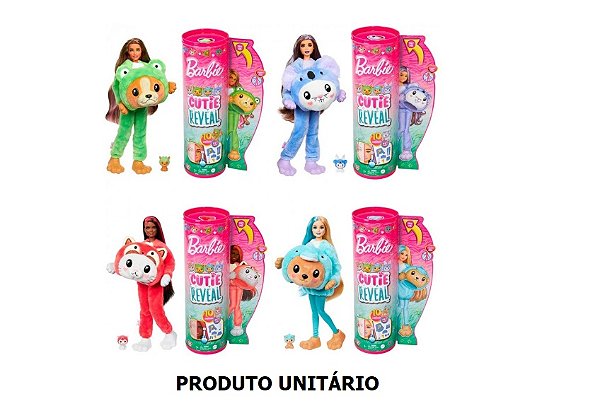 HRK22 BARBIE CUTIE REVEAL DISFARCES ENGRACADOS DE ANIMAIS SORT