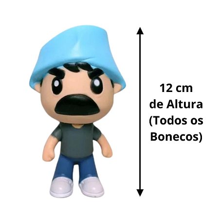 BONECOS MADRUGA NHONHO POPIS CHAVES  NO BARRIL