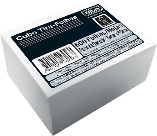 CUBO TIRA FOLHAS 56G 600F 7891027162566 UN/1