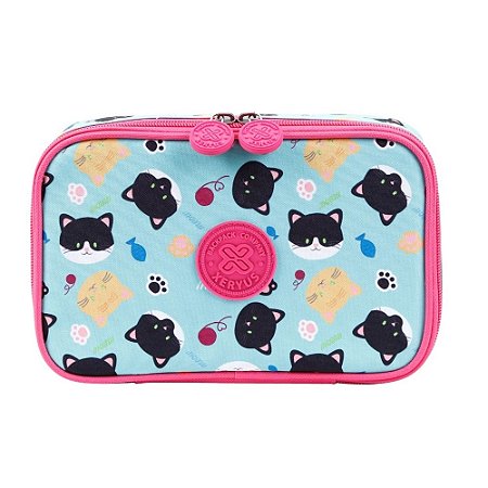ESTOJO BOX XERYUS COLLEGE GATO - 12233 - ARTIGO ESCOLAR