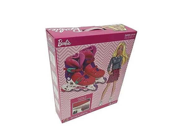 F0091-2 BARBIE PATINS AJUSTAVEL M2 33 A 36 SEM ACESSORIOS