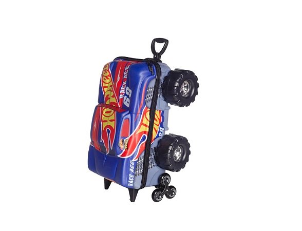 MALA INFANTIL HOTWHEELS RACE MONSTER TRUCKS