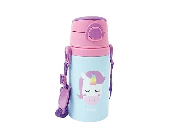 GARRAFINHA DE ALUMINIO ANIMAL FUN UNICORNIO