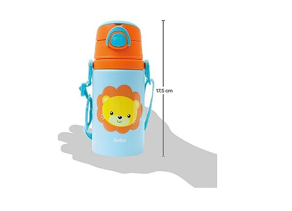 GARRAFINHA DE ALUMINIO ANIMAL FUN LEAO