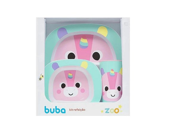 KIT REFEICAO BUBA ZOO UNICORNIO
