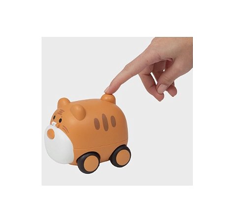 CARRINHO ANIMAL COM FILHOTE MARROM CL.