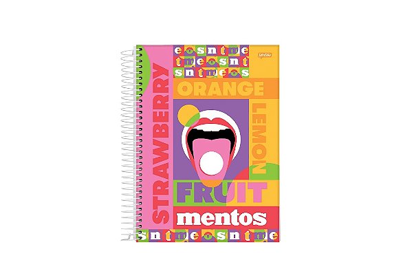 CADERNO ESPIRAL UNIV CD 12X1 192FLS  MENTOS FSC