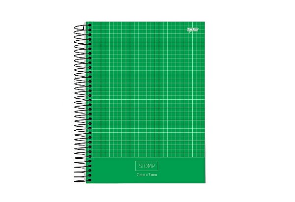 CADERNO ESPIRAL UNIV CD 1X1 QUAD 7X7MM 96FLS STOMP FSC