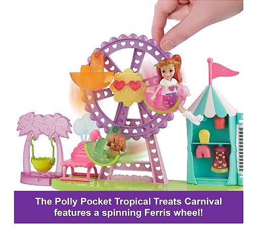 HWP25 POLLY POCKET CARNAVAL PETISCOS TROPICAIS