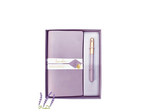 PLANNER C/ CANETA 177X217 40F LAVENDER PIS 3.34 COFINS 15.40