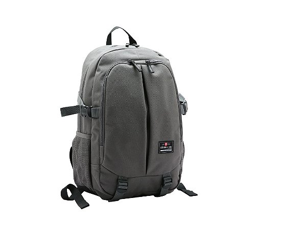 MOCHILA DE POLYESTER 8734084 CINZA  EAN :7899757225582