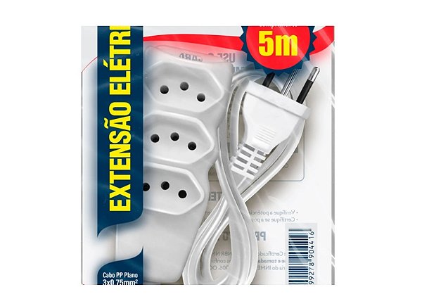 EXT TRIPLA 5M 10A 2P+T MEGATRON BR BIV