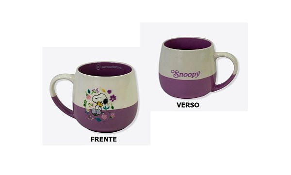 CANECA MAGGIE 400ML SNOOPY FLORAL  EAN :7908623026564
