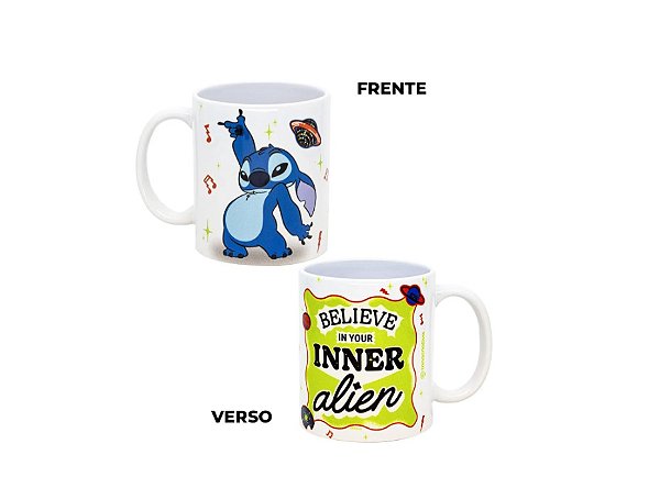 CANECA POP 350ML NEW GIFT STITCH ALIEN  EAN :7908623035313