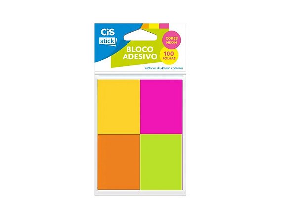 ST0100 BLOCO ADESIVO NEON 38X50MM