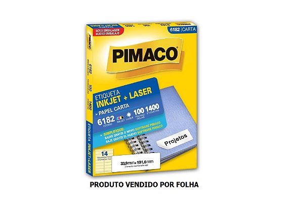 ETIQ. INKJET+LASER PIMACO 6182(E)