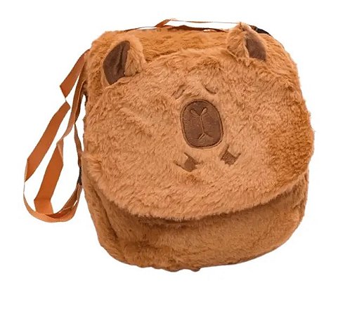 SCB183 - BOLSA ESCOLAR PELUCIA CAPIVARA