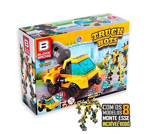 BM037 - BRINQUEDO DE PLASTICO PARA MONTAR E DESMONTAR - FORCA MAXIMA CAMINHOES - 7898506721603