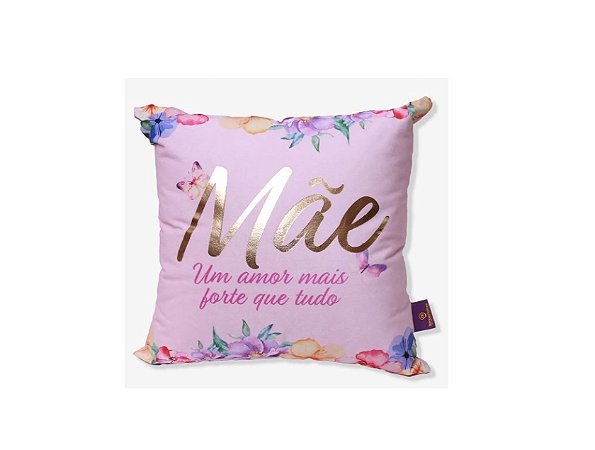 ALMOFADA FIBRA VELUDO 40X40CM MAE FLORENCE  EAN :7908623031063