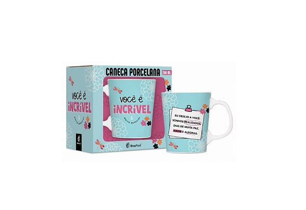 CANECA PORCELANA PREMIUM - VOCE E INCRIVEL