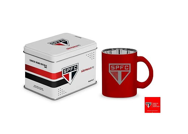 CANECA VIDRO DIAMOND METALIC LATA TIMES - SAO PAULO